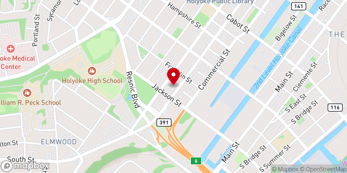 Map showing location of Iglesia Pentecostal Palabra de Verdad Inc