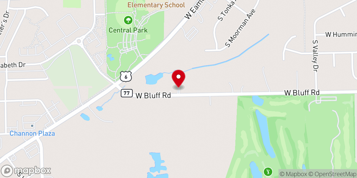Map showing location of Destiny Family Church
