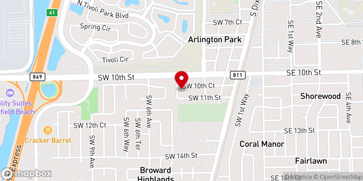 Map showing location of New First Church, COGIC