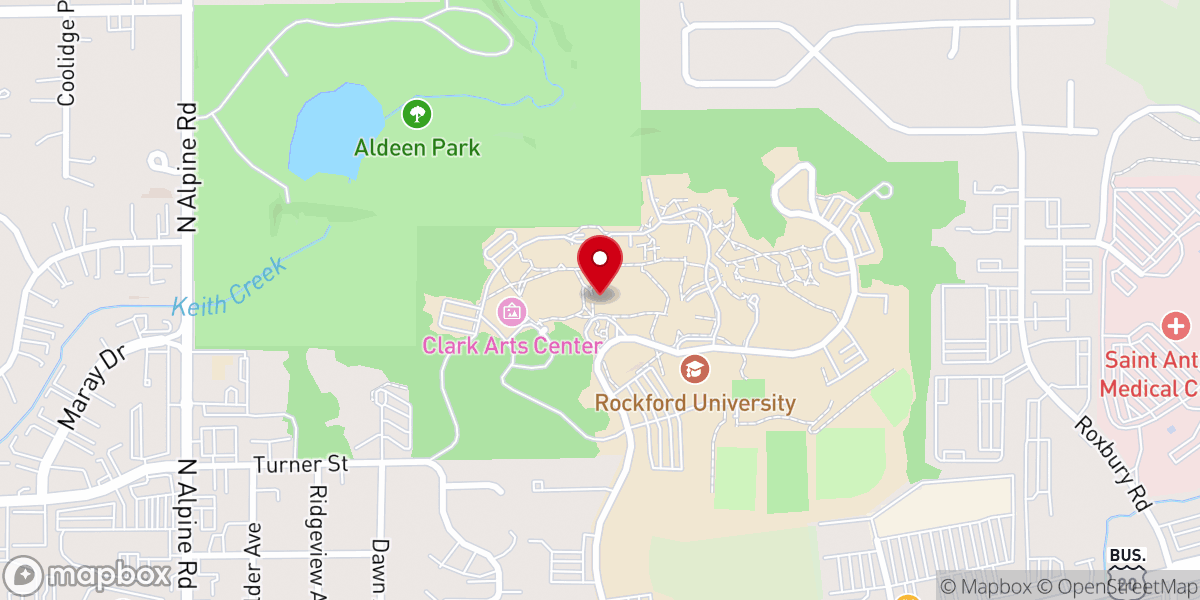 Map showing location of Fisher Memorial Chapel