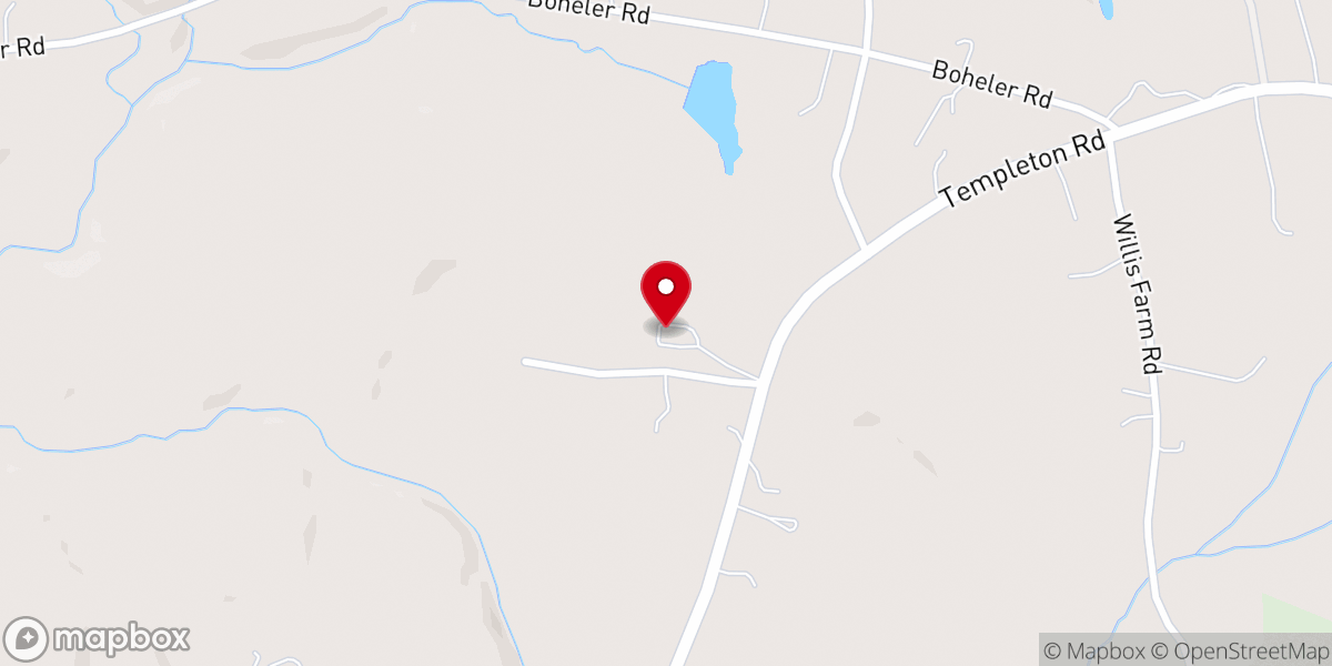 Map showing location of Temple Presbyterian Church