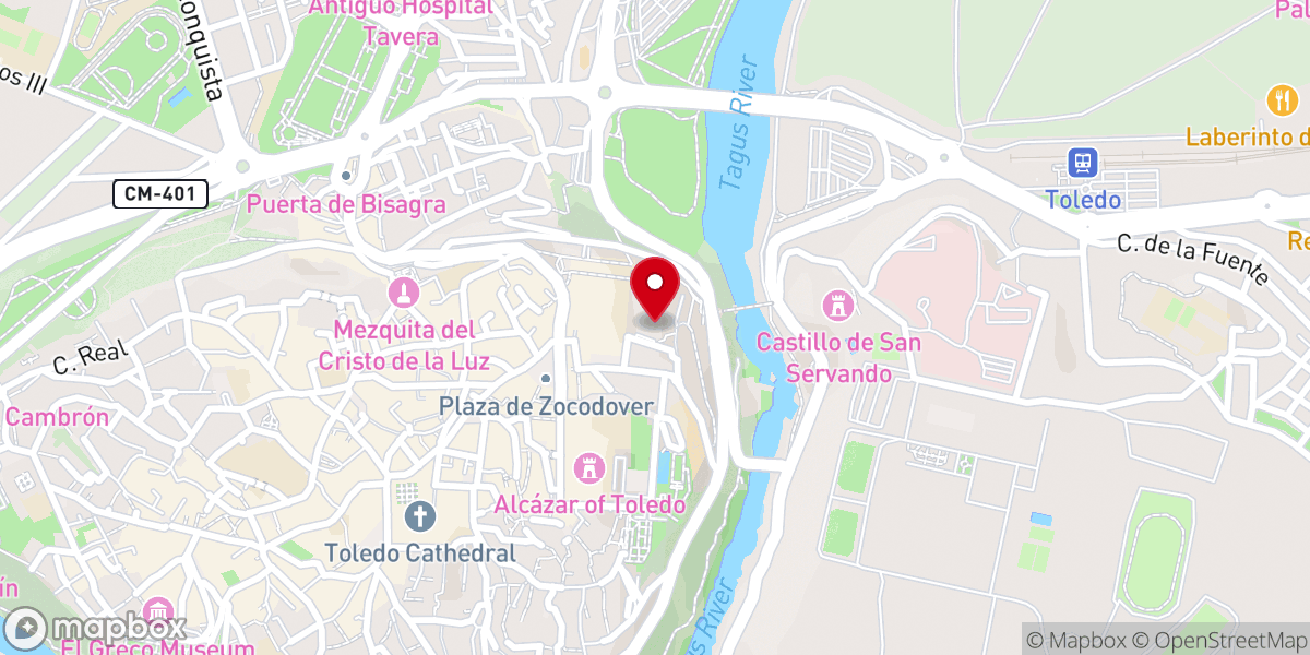 Map showing location of Monasterio de La Inmaculada Concepción