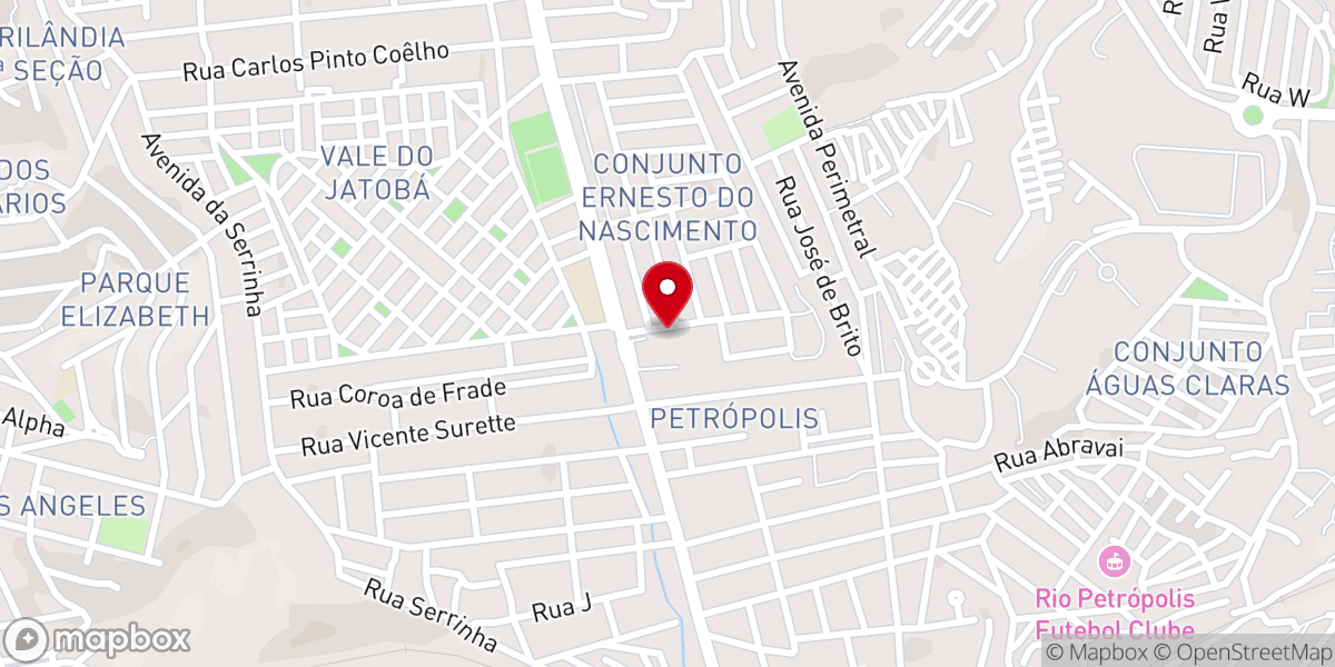 Map showing location of Igreja Pentecostal Exército Jeová Nissi Ipejeon