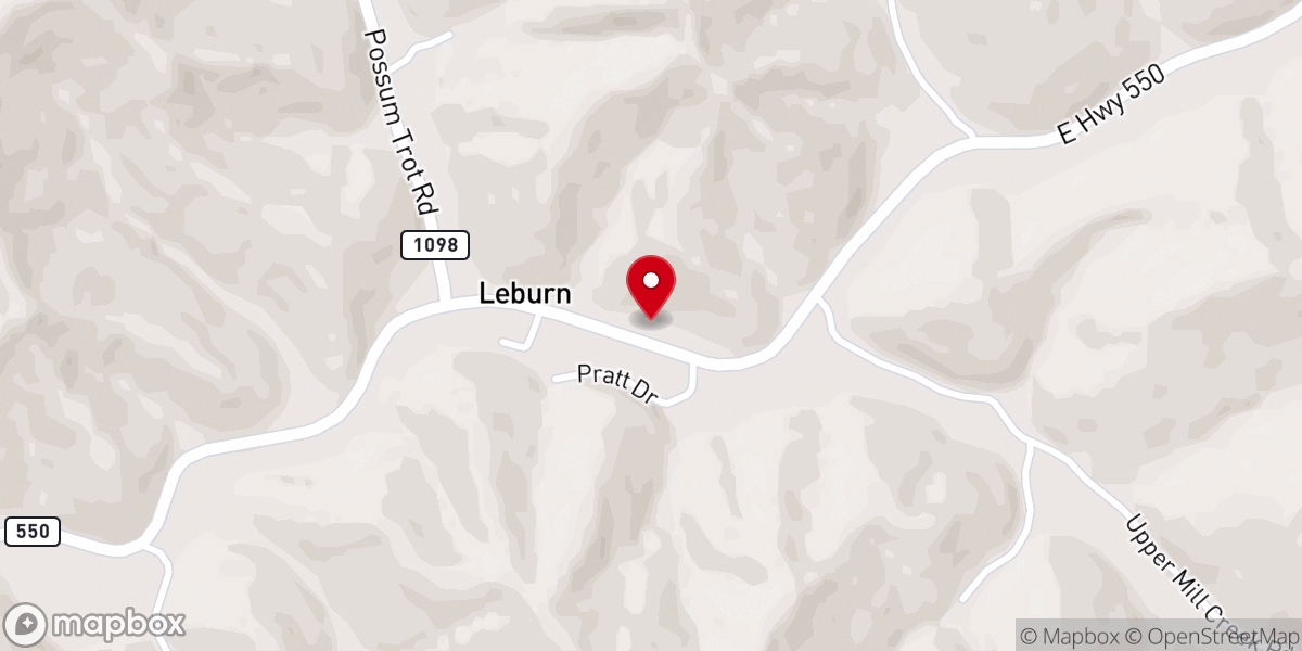 Map showing location of New Home Regular Baptist Church
