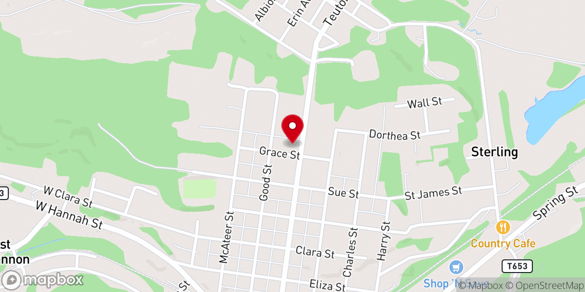 Map showing location of Christ the King Parish