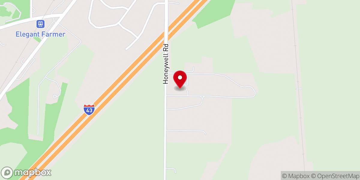 Map showing location of Mukwonago Baptist Church