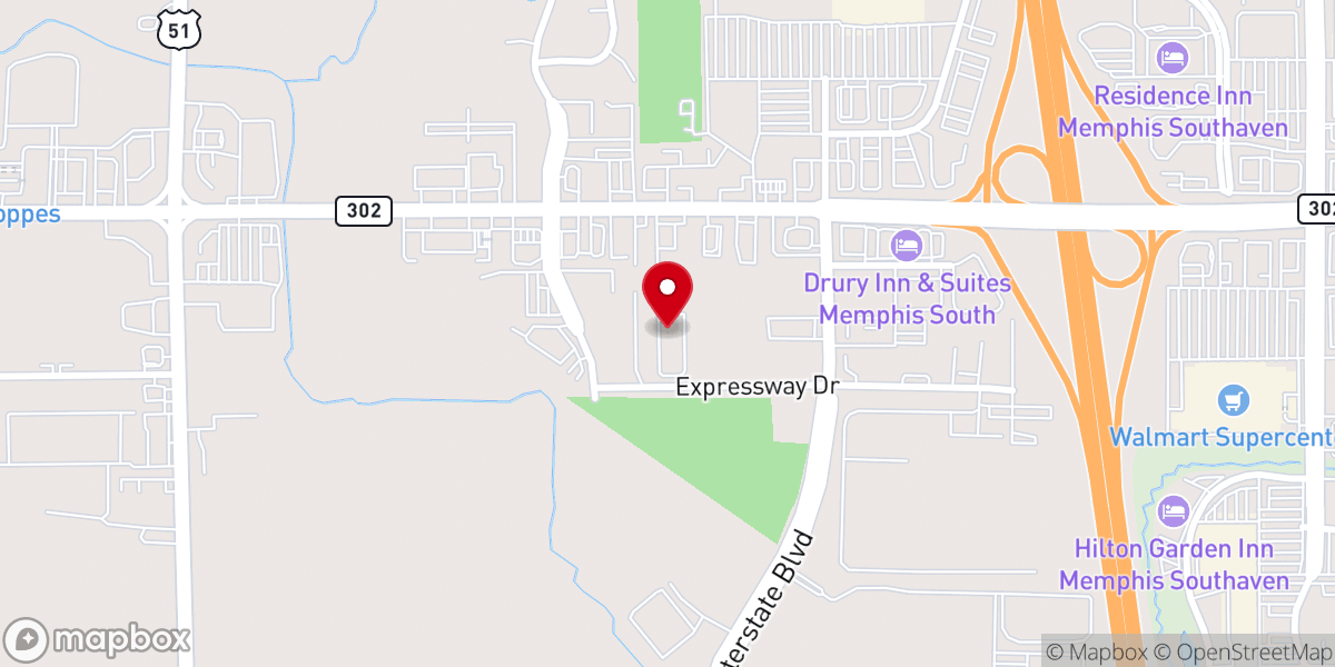 Map showing location of Passion Church - DeSoto