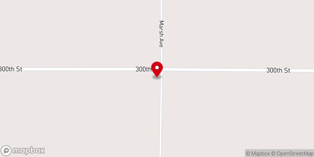 Map showing location of Sheldon Church of the Brethren