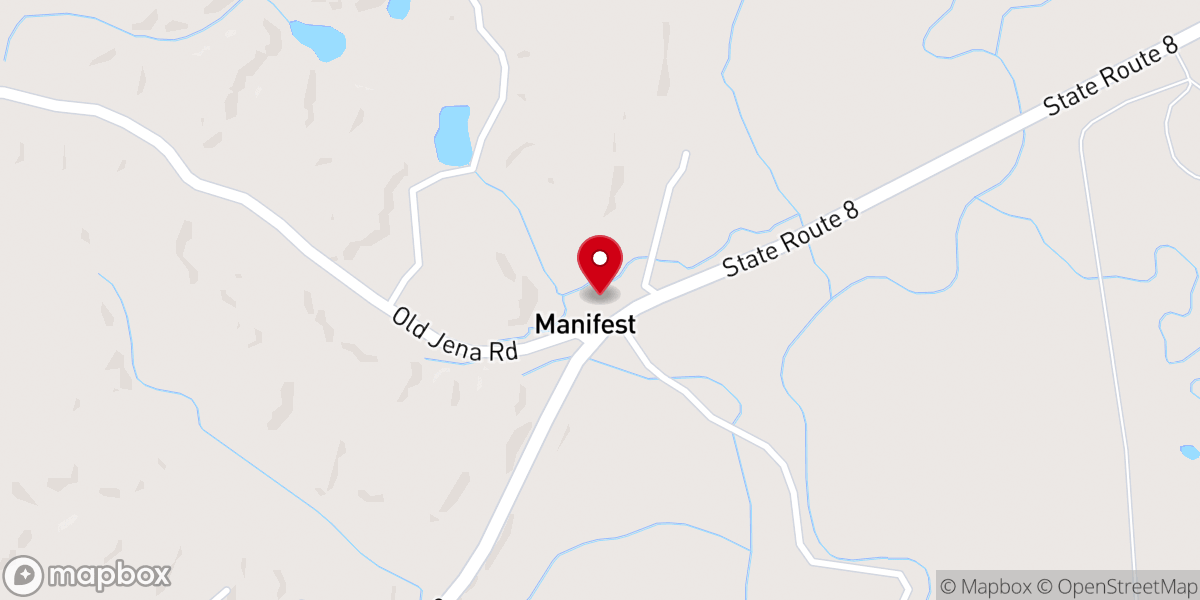 Map showing location of Pisgah Baptist Church