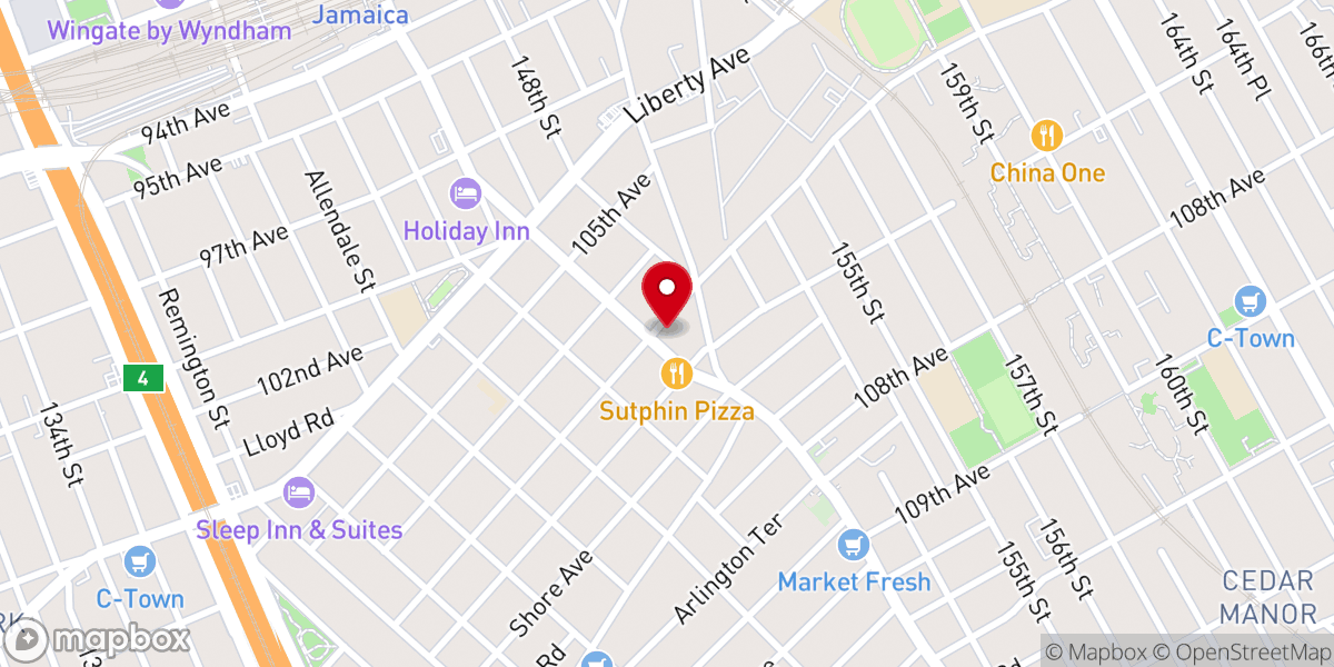 Map showing location of Christ Dominion Fellowship Ministries