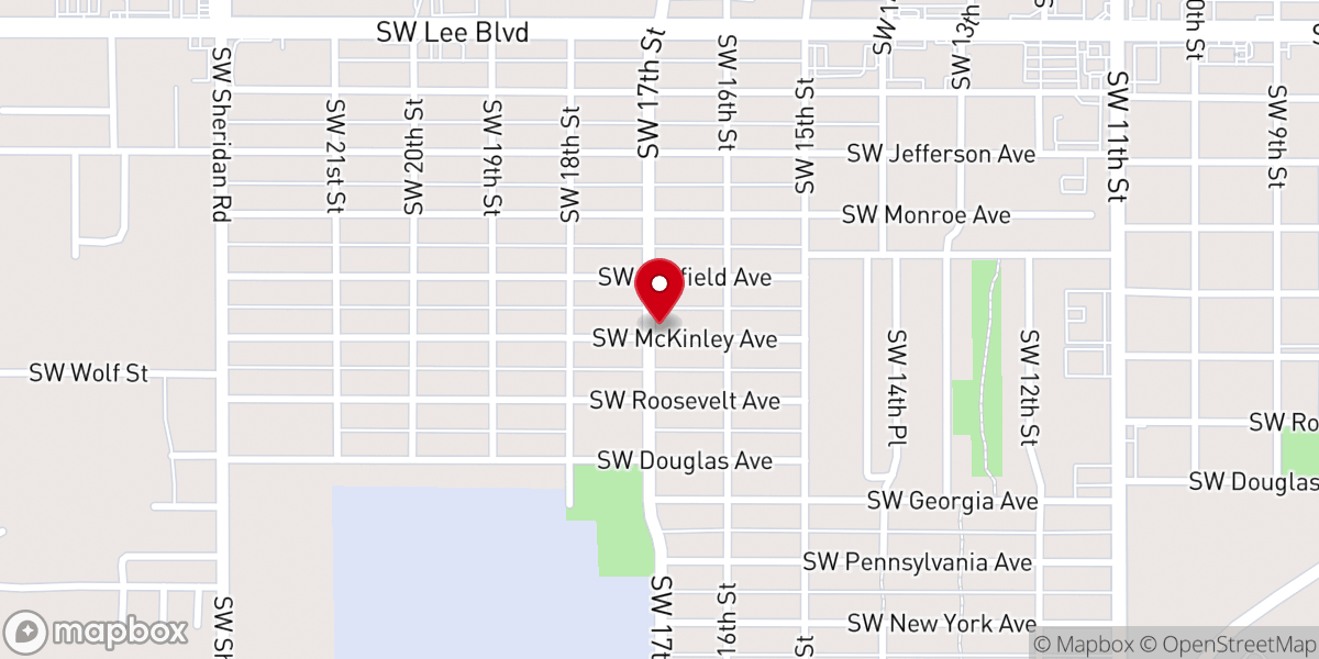 Map showing location of Grant Chapel African Methodist Episcopal Church
