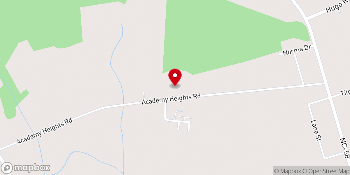 Map showing location of Holy Spirit Catholic Church