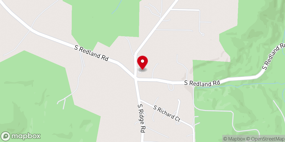 Map showing location of Viola Ridge Christian Center