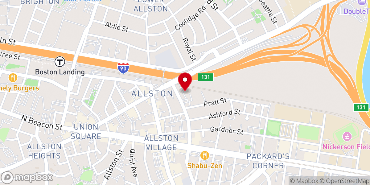 Map showing location of Cornerstone Church of Boston