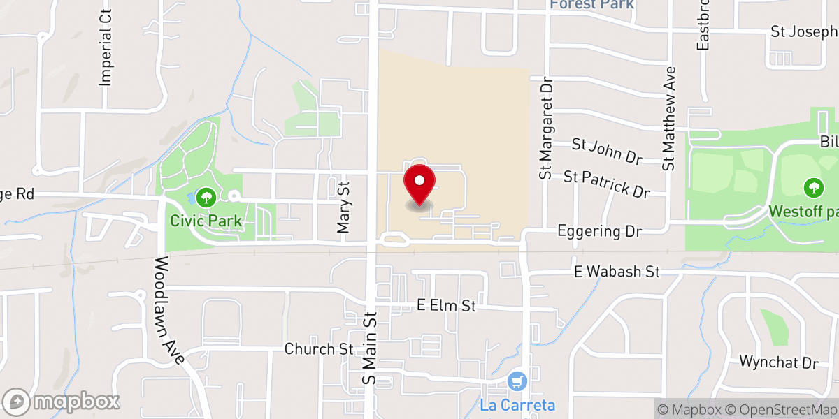 Map showing location of Saint Marys College