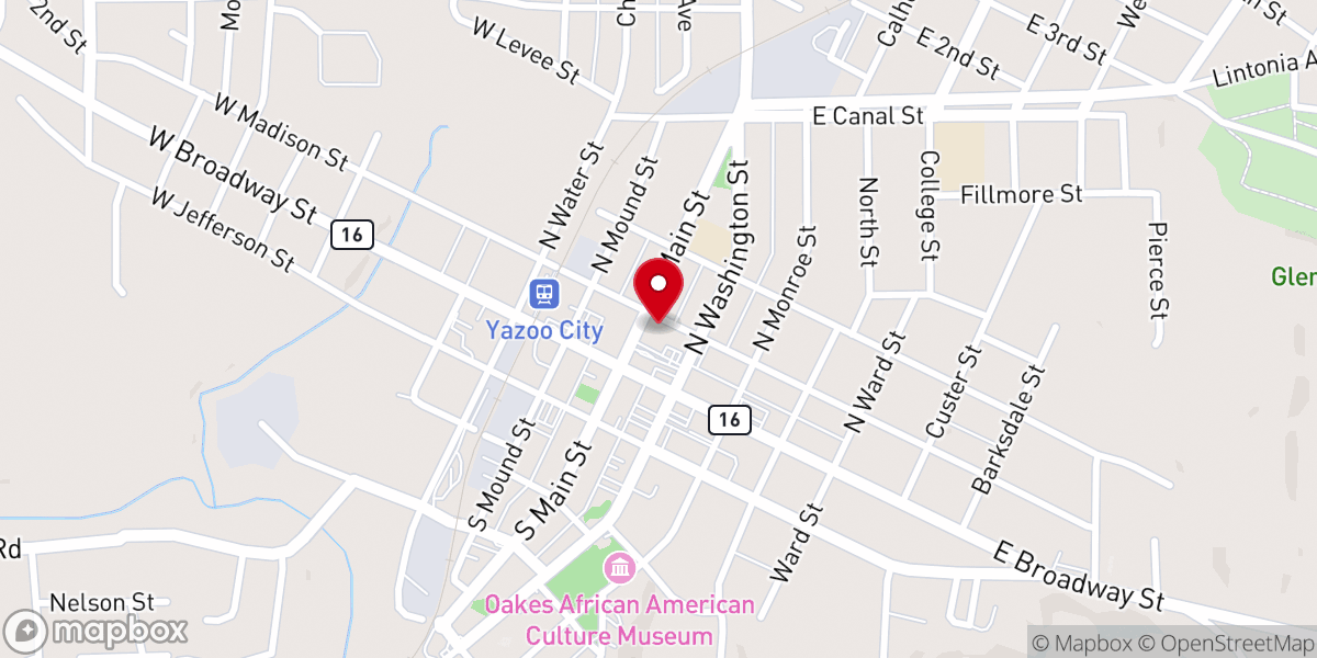 Map showing location of St Mary's Catholic Church