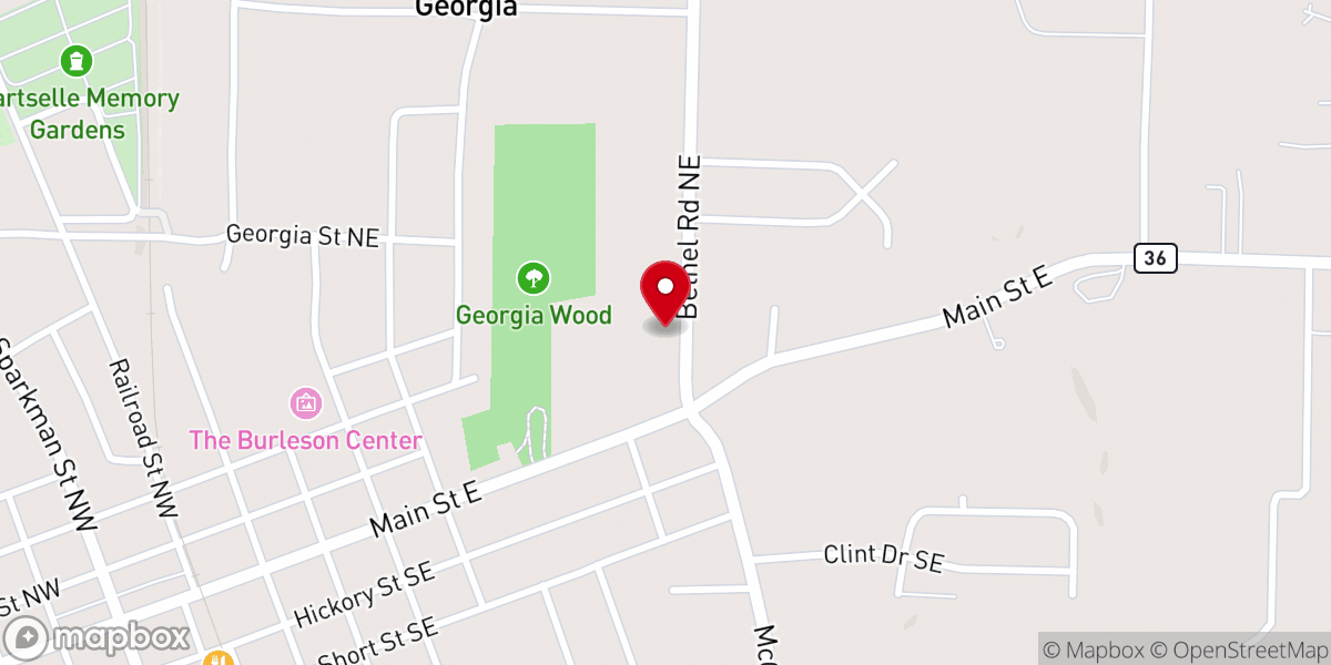 Map showing location of Intimacy with Him Ministries