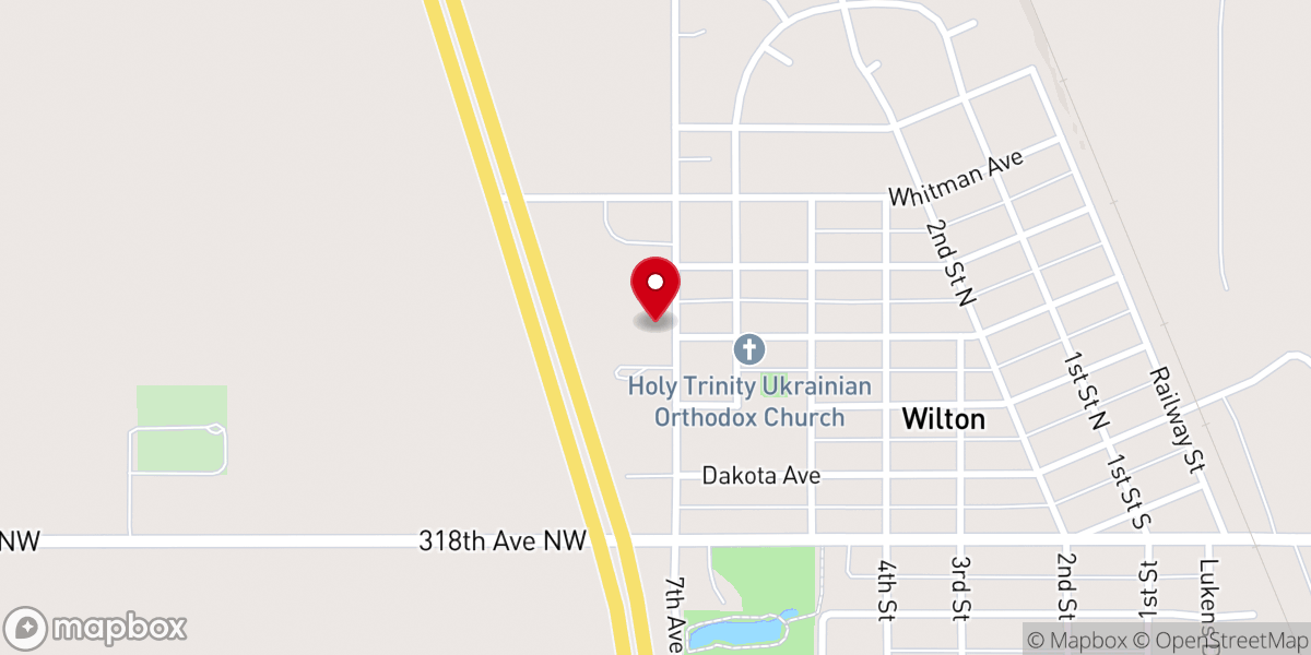 Map showing location of St Peter & Paul Ukrainian Catholic Church