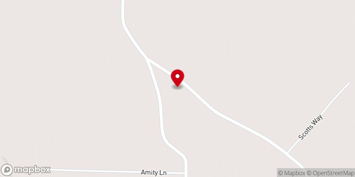 Map showing location of Amity Missionary Baptist Church