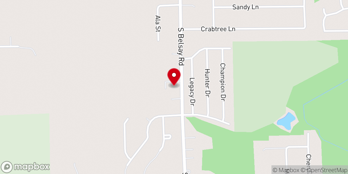 Map showing location of Solid Rock Community Church