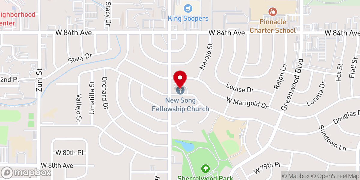 Map showing location of Kingdom Church Denver