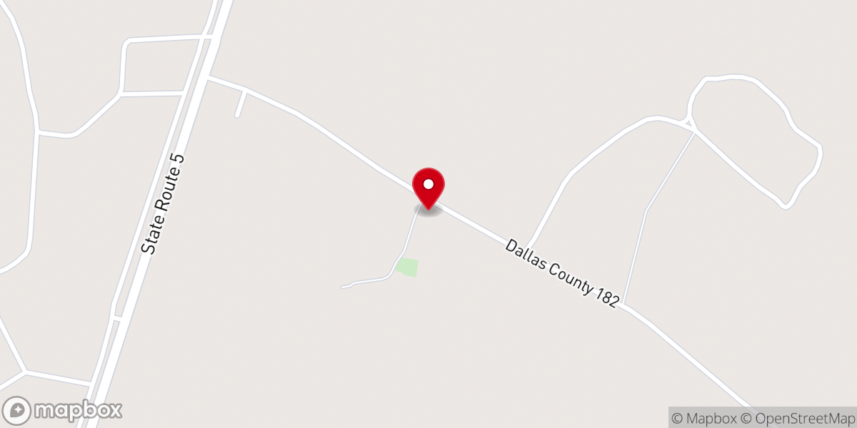 Map showing location of Bells Church