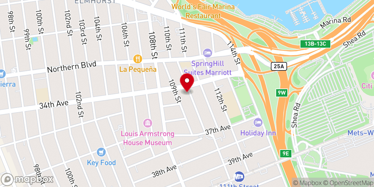 Map showing location of Iglesia Cristiana Casa de Esperanza