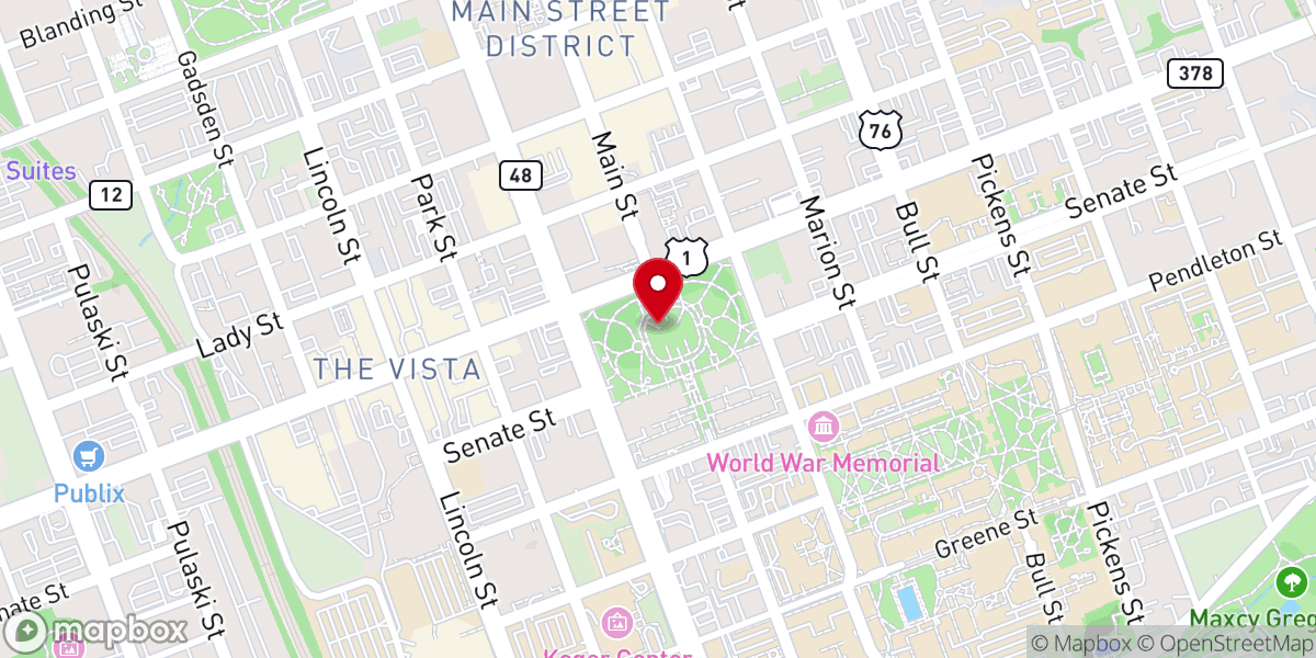 Map showing location of Church of Jesus Christ of Columbia