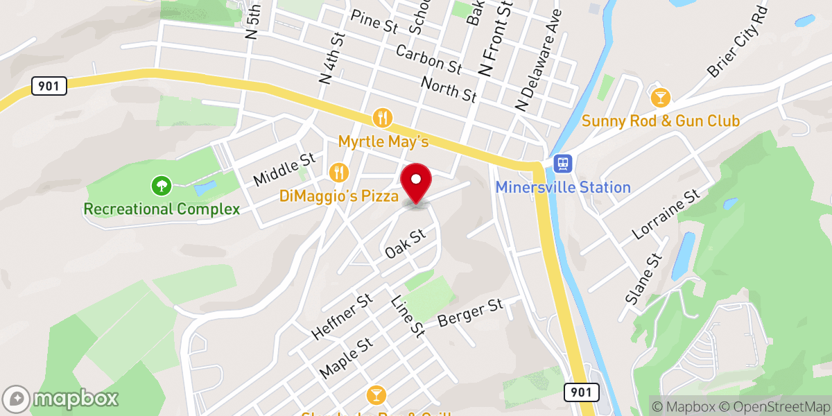 Map showing location of Holy Family Parish