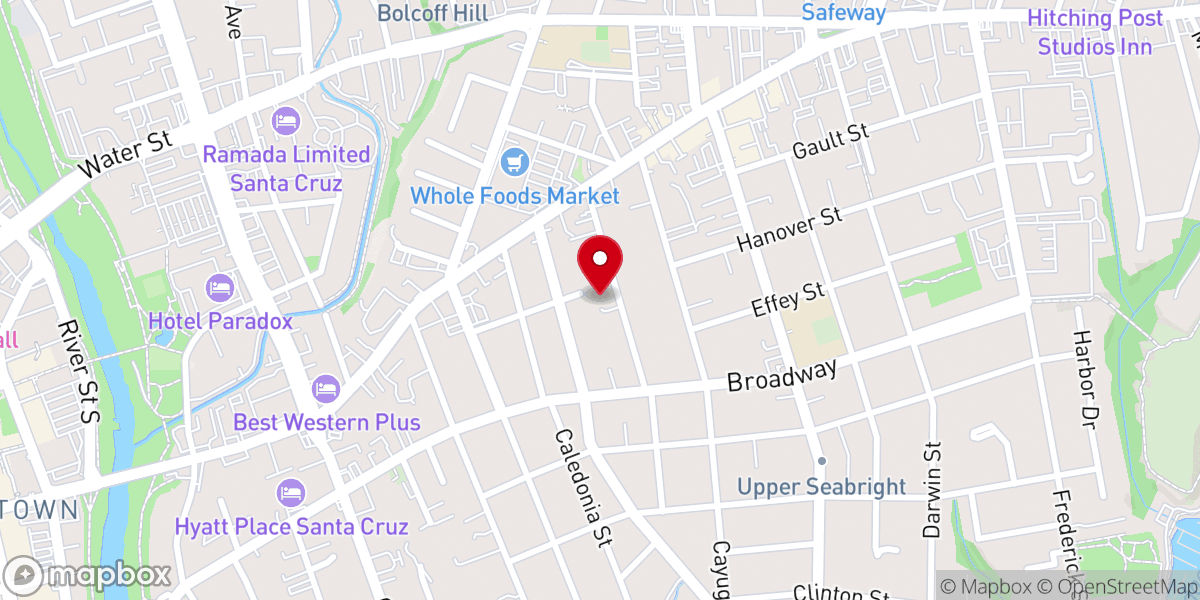 Map showing location of First Foursquare Church