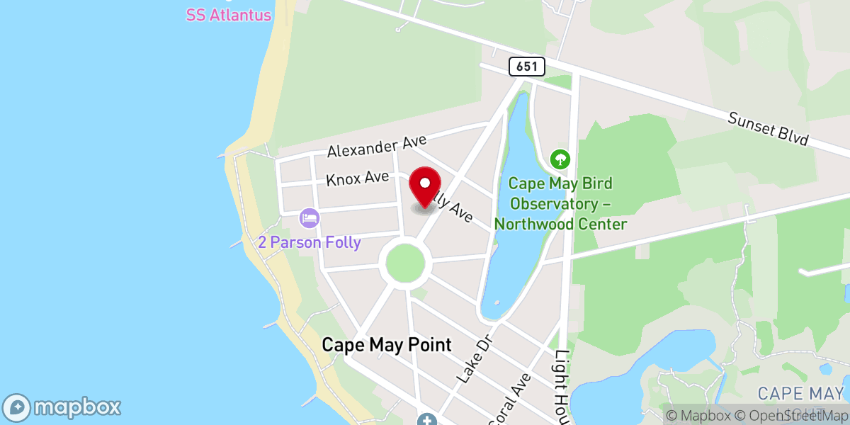 Map showing location of Beadle Memorial Presbyterian Church