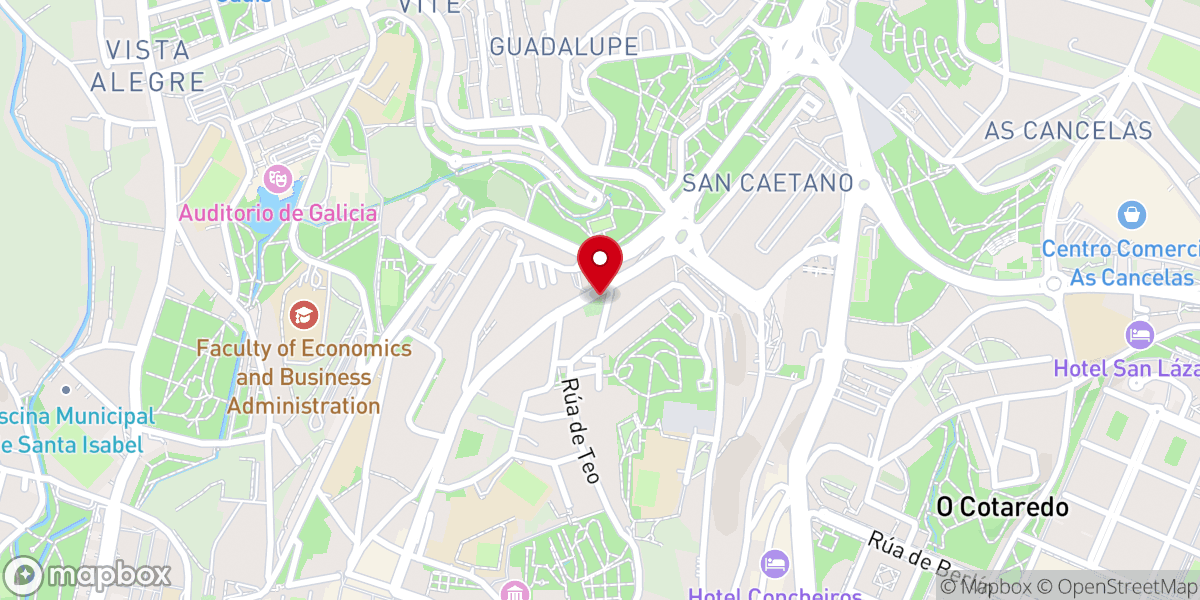 Map showing location of Capilla de Pastoriza