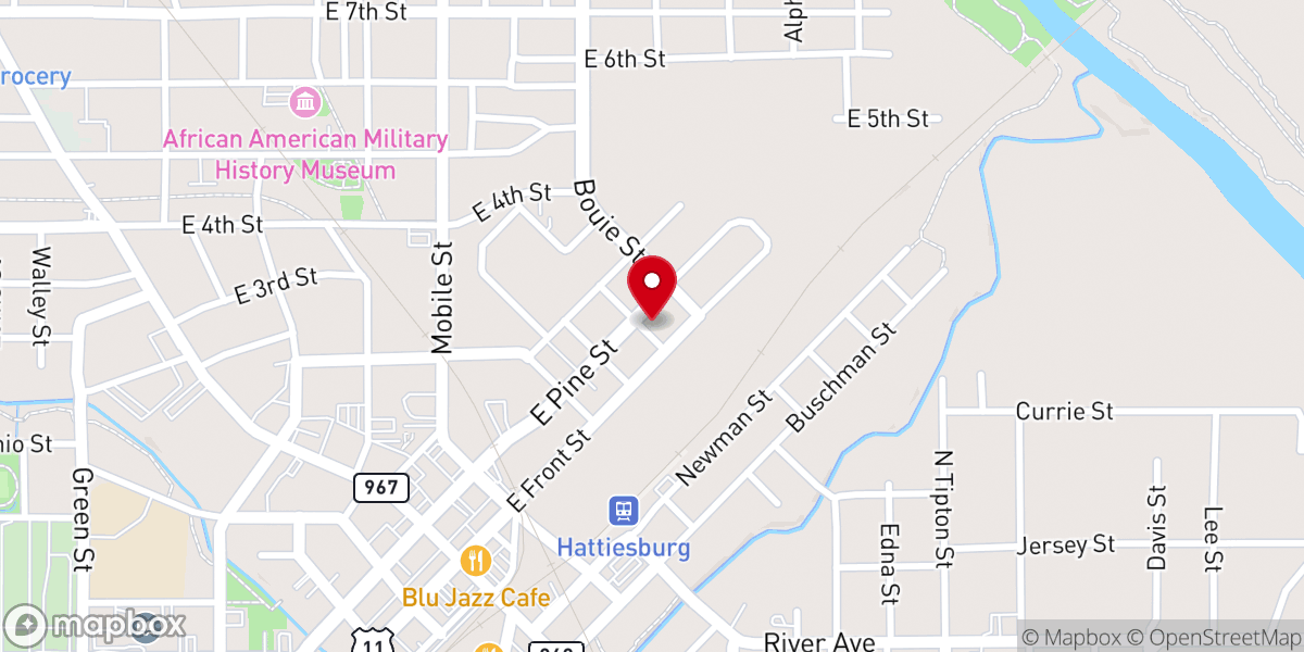 Map showing location of Greater Trueway Apostolic Church