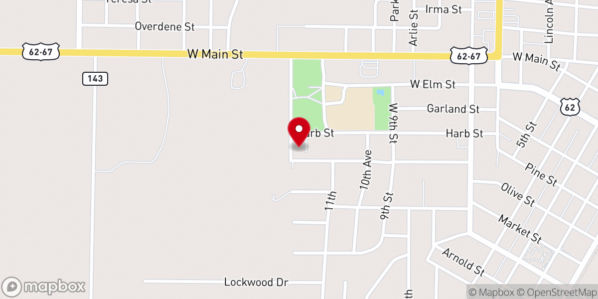 Map showing location of St. Joseph the Worker Catholic Church