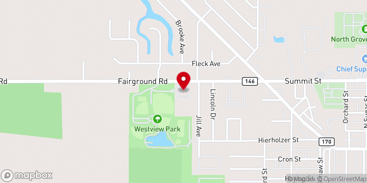 Map showing location of Celina Church of the Nazarene