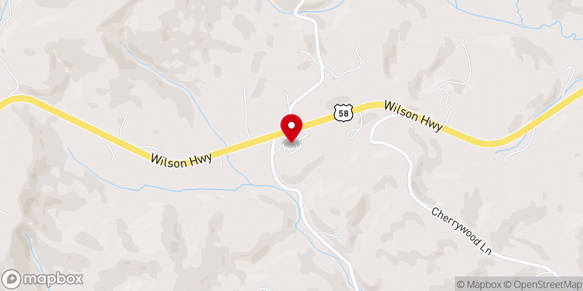 Map showing location of Gold Hill Baptist Church