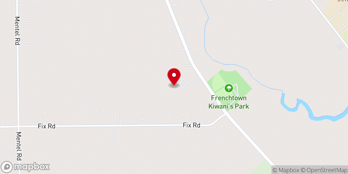 Map showing location of Bethany Community Church