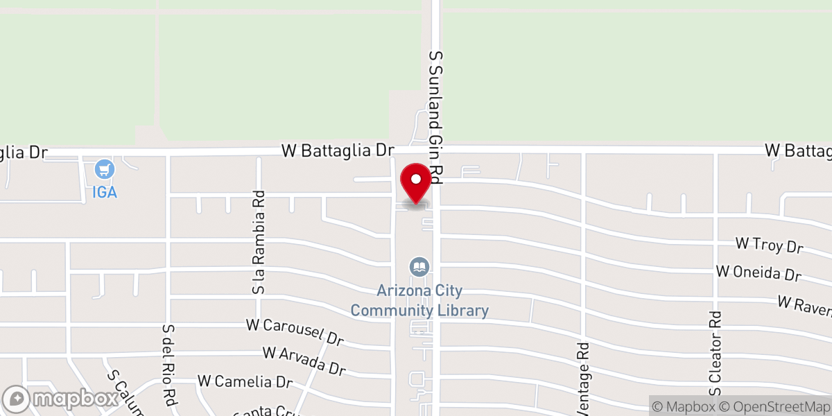 Map showing location of Glorious Gospel Ministries Of Arizona City