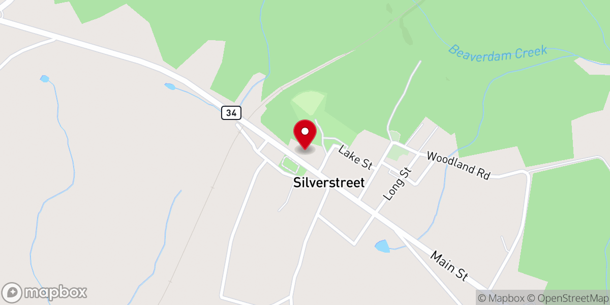 Map showing location of SILVERSTREET COMMUNITY CENTER