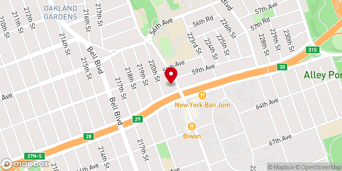 Map showing location of Korean Central Presbyterian Church