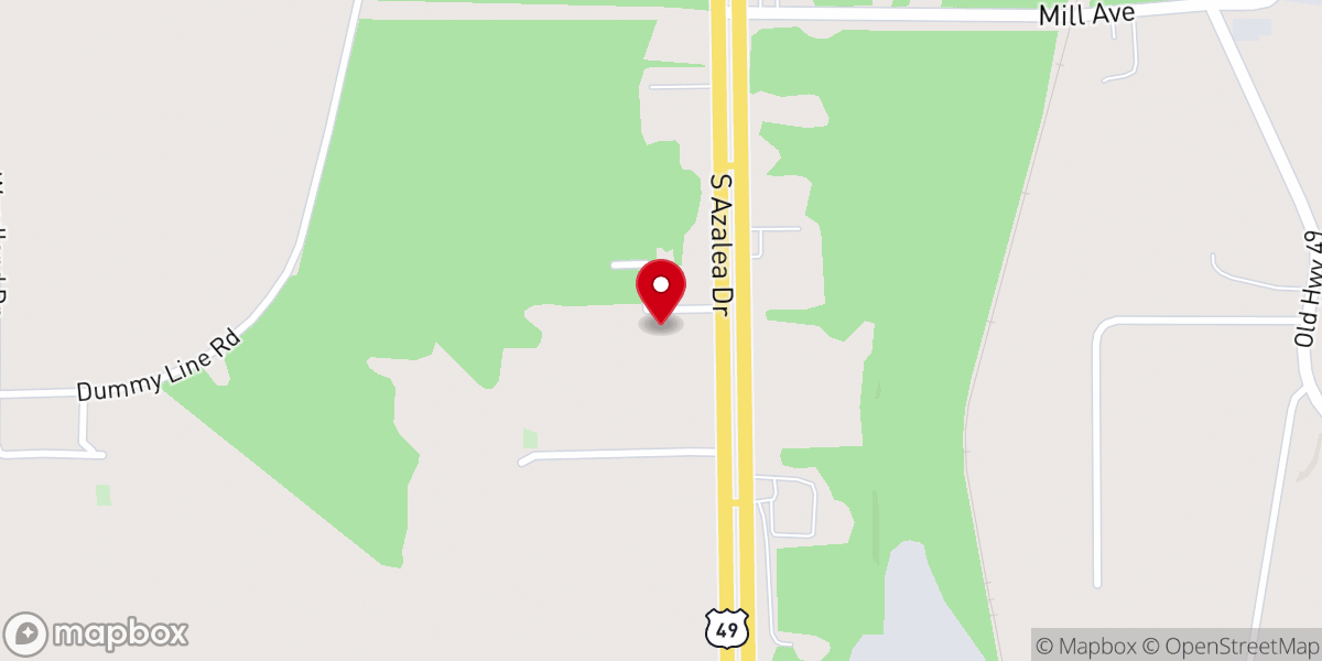 Map showing location of Green Valley Church