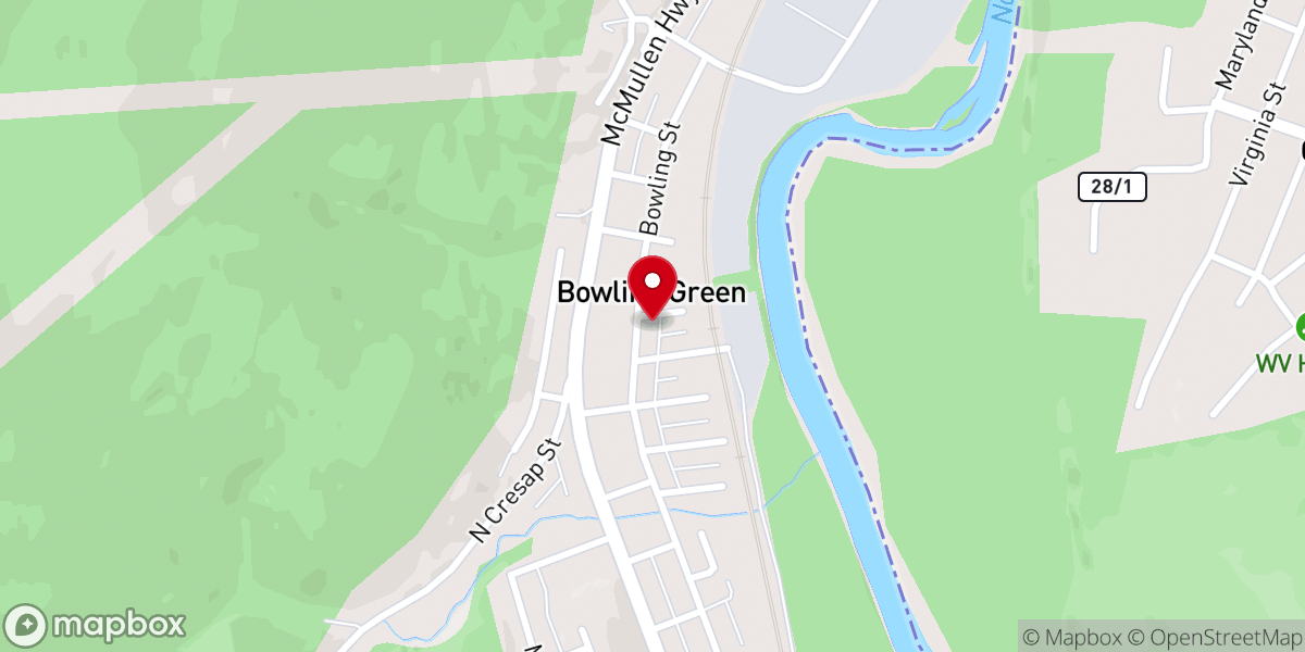 Map showing location of Hope Springs Christian Fellowship