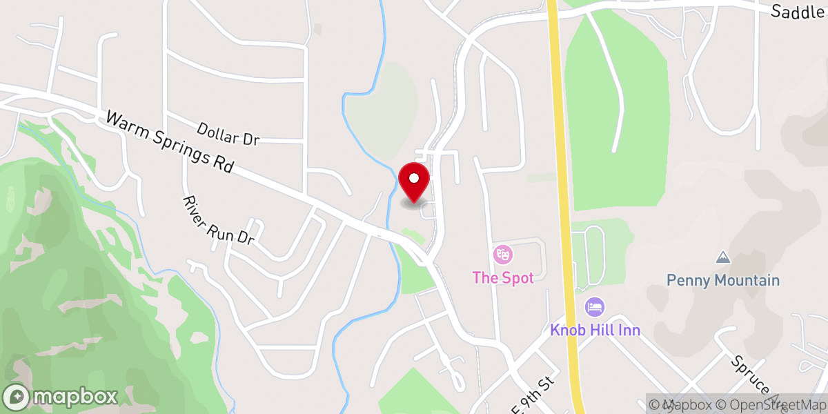Map showing location of Church of the Bigwood