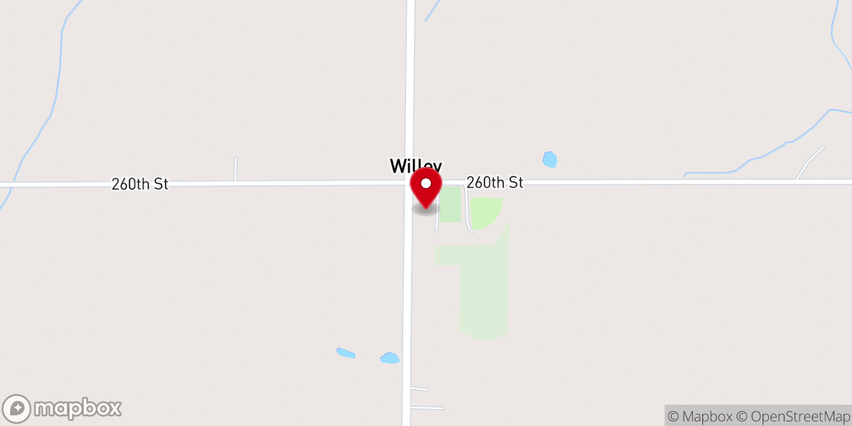 Map showing location of St. John Paul II Parish-St. Mary Church