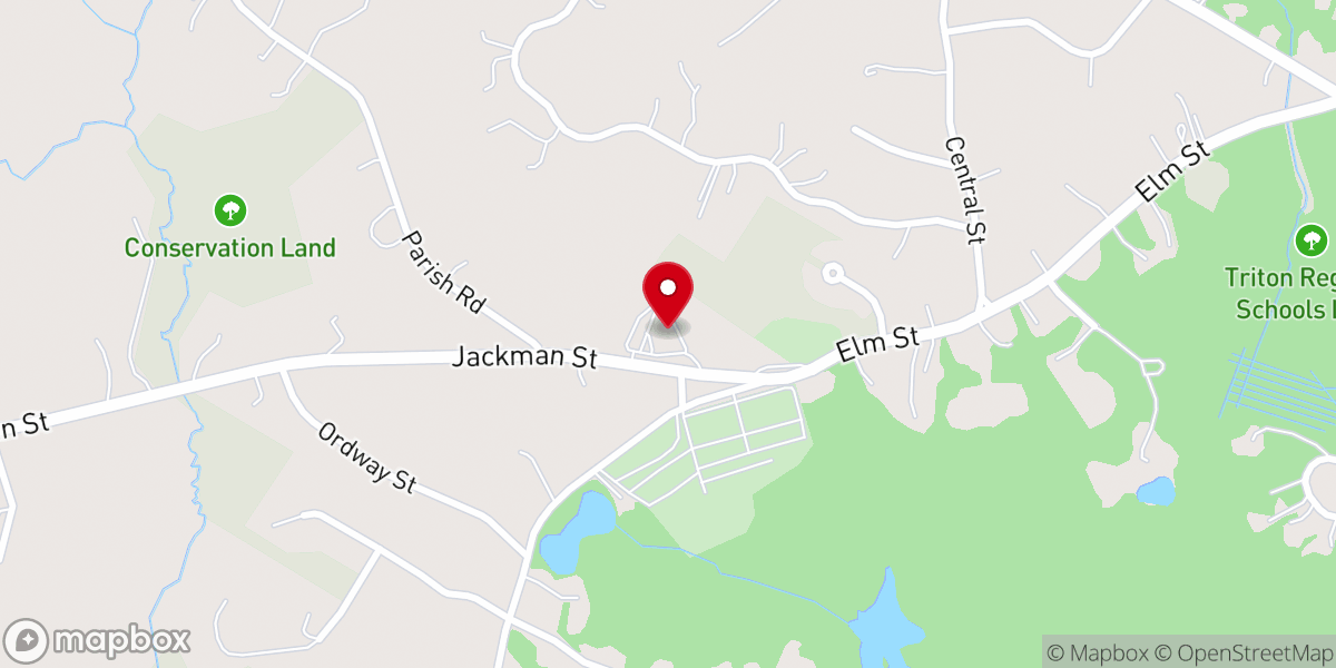Map showing location of Byfield Parish Church