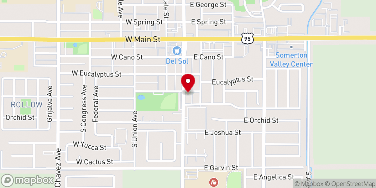 Map showing location of Mater Dolorosa Latin Mass Shrine