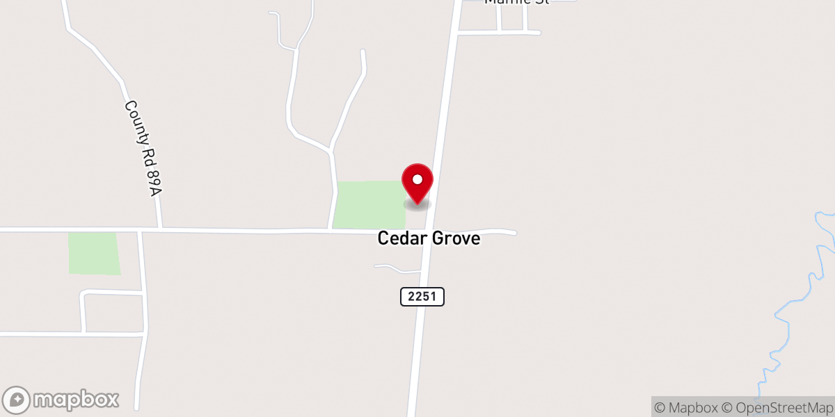 Map showing location of Memorial Chapel Church
