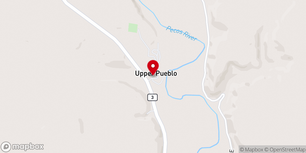 Map showing location of Saint Anthony's Catholic Church In El Pueblo