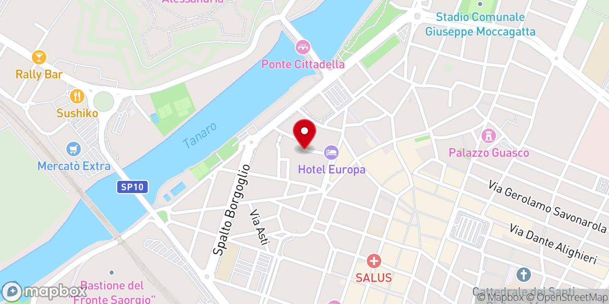 Map showing location of Chiesa di San Rocco