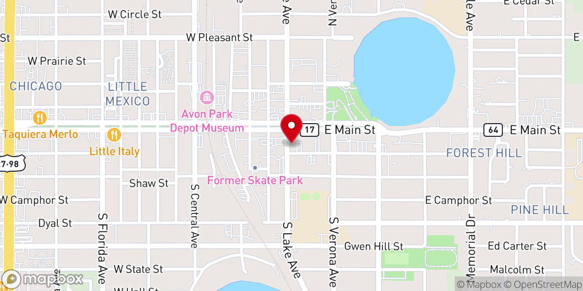 Map showing location of His For Life Ministries